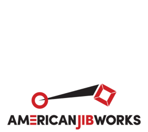 Logo of American Jib Works with stylized text and geometric shapes.