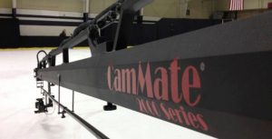 Close-up of a CamMate MK Series device with a black and red design.